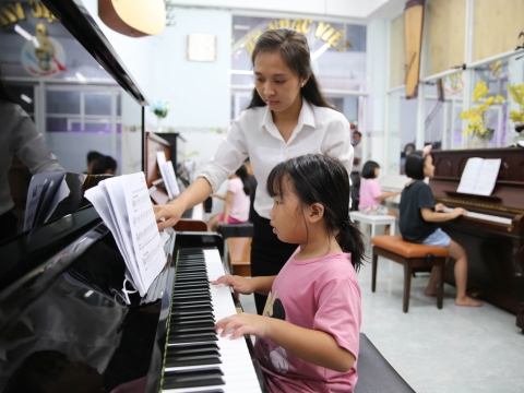 Không gian lớp học Piano 